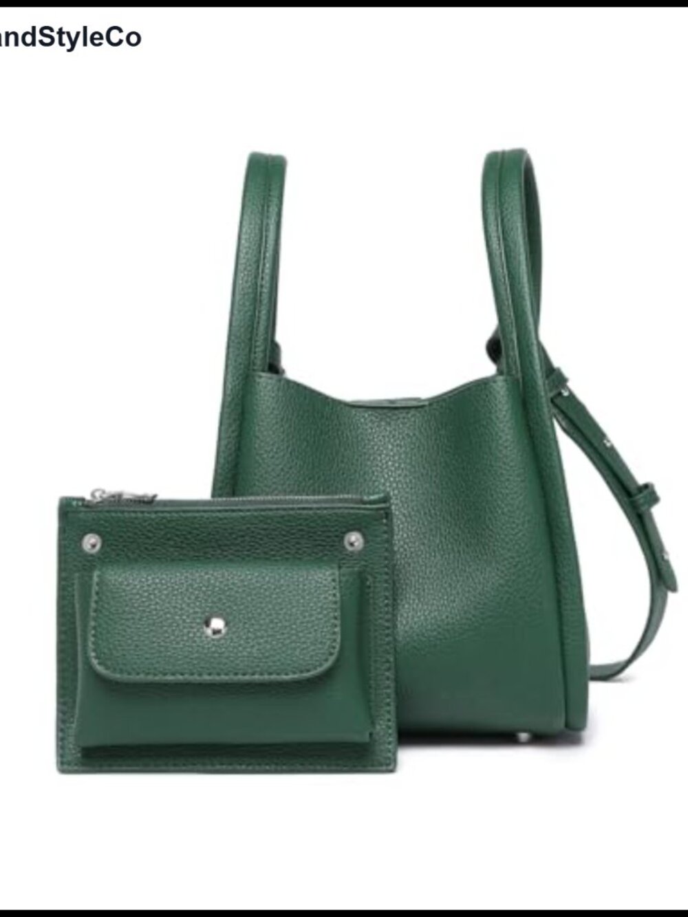 Mini PU Faux Leather Bucket Bag Crossbody Purse Magnetic Closure